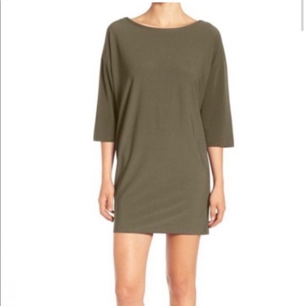 Leith Olive Dolman Dress